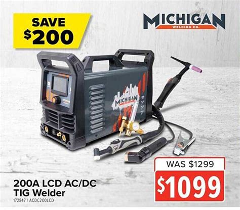 Michigan 200a Lcd Ac Dc Tig Welder Offer At Total Tools