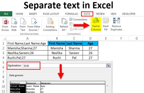 Separate Text In Excel Hot Sex Picture