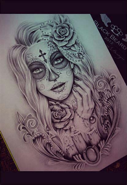 Day Of The Dead Girl Tattoo Drawing Diadelosmuertos
