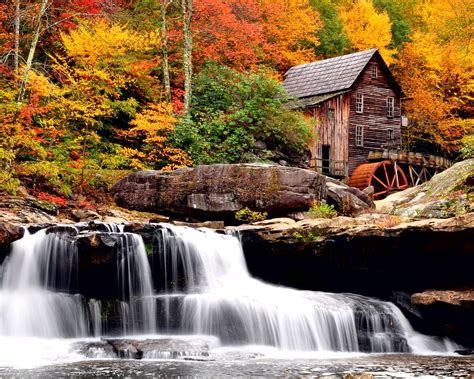 Hd Wallpaper Waterfall In The Fall For 1280 X 1024 Waterfall Pictures