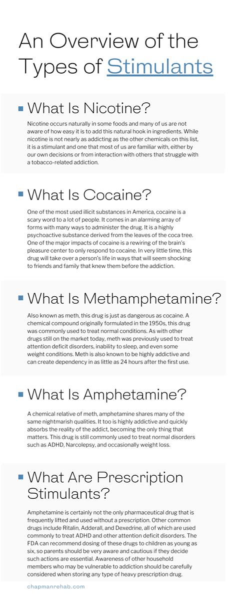 An Overview Of The Types Of Stimulants