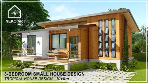 Ep 34 3 Bedroom Modern Native House Design 10x9m Modern Bahay Kubo
