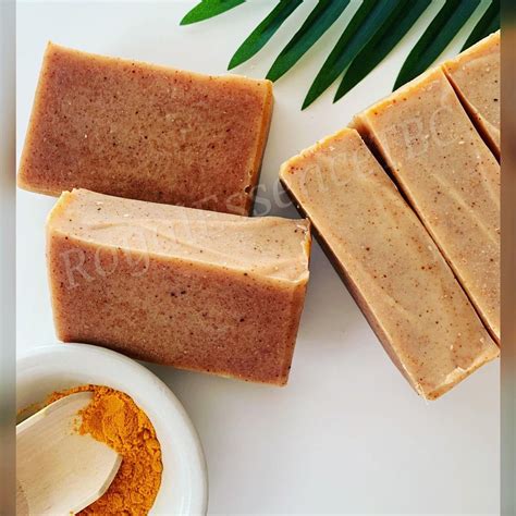 Brightening Turmeric Soap Bar Turmeric Soap Honey Oatmeal Organic