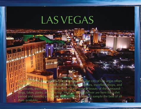 Computer Graphics Travel Brochure Las Vegas