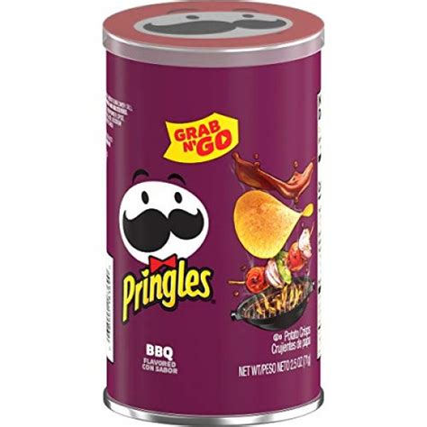 Pringles Potato Crisps Chips Bbq Flavored Grab And Go