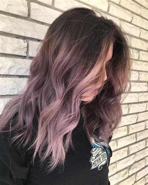 Dusty Lavender Purple Mauve Ombre Hair Guytangmydentity