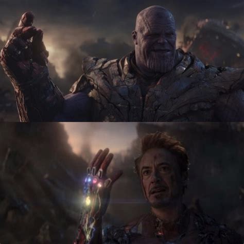 Create Comics Meme The Avengers Thanos The Final Click Tony Stark