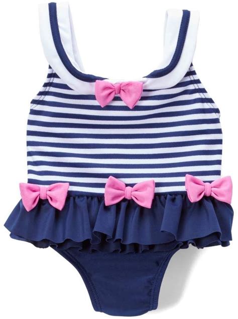 Navy Blue And White Sailor Sweetie One Piece Infant One Piece