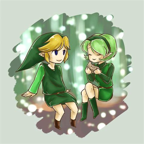 link and saria by ardhes on deviantart
