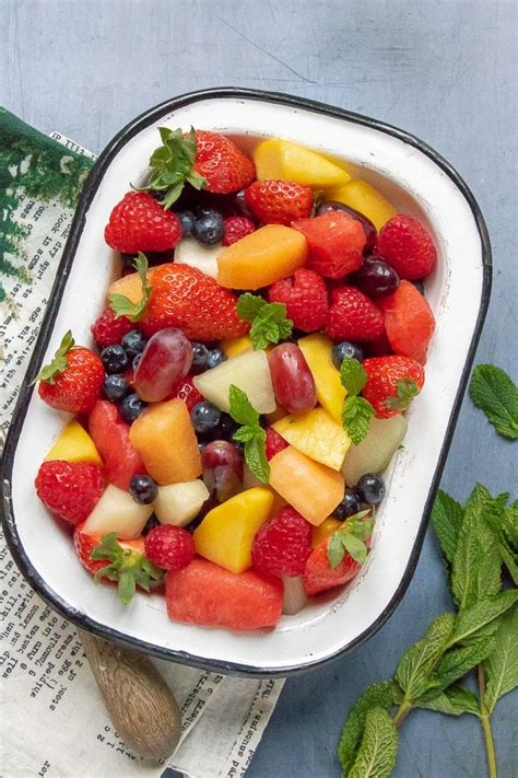 Fruit Salad With Tea Simple Syrup Veggie Desserts