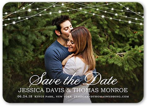 String Lights Save The Date Cards Shutterfly