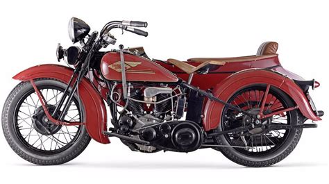 1934 Harley Davidson 750cc Model R Motorcycle Combination Motorcycle