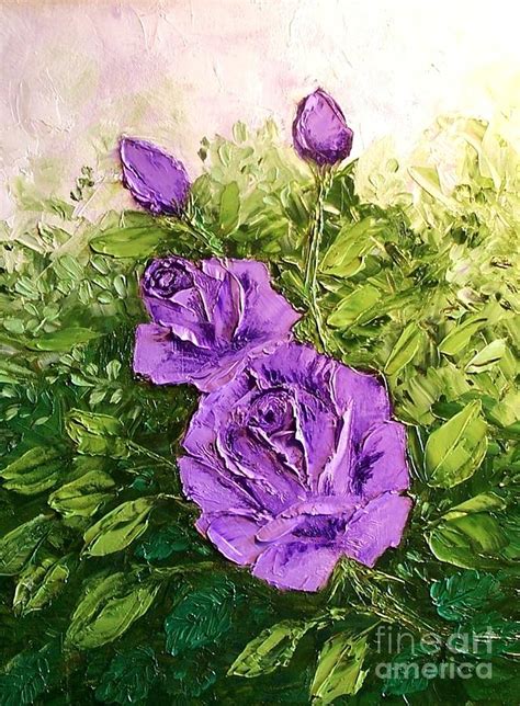 Roses In Lavender Painting By Peggy Miller Fine Art America