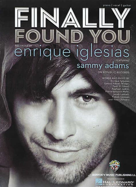Enrique Iglesias Finally Found You Sheet Music Reverb