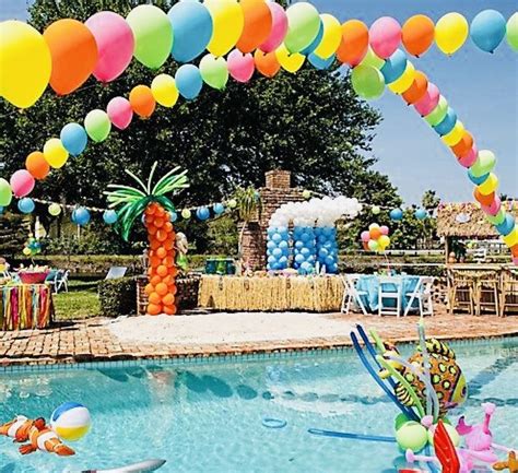 The 1 Party Planning Site Graduation Pool Parties Pool Birthday Party Backyard Pool Party Ideas