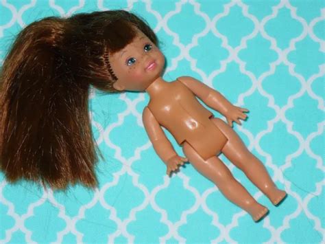Mattel Barbie Doll Kelly Doll Size Reddish Brown Hair Blue Eyes