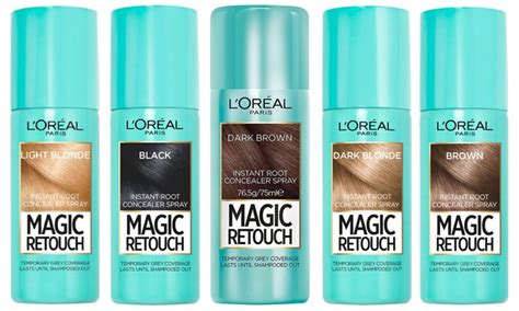 L'oreal paris magic root cover up hair color magic root cover up concealer spray for blondes with dark roots, ammonia and peroxide free, light blonde, 2 fl; L'Oreal Paris Magic Retouch Spray | Groupon