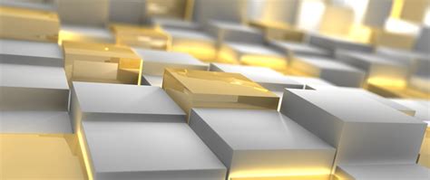 Gold And Silver Cubes Hd Wallpaper 4k Ultra Hd Wide Tv
