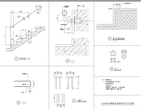Stair And Bolt Nut Section Plan Dwg File Cadbull