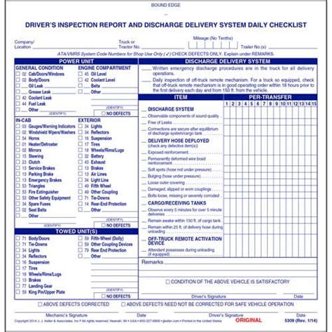 Mto Vehicle Safety Inspection Checklist Free 24 Inspection Checklist
