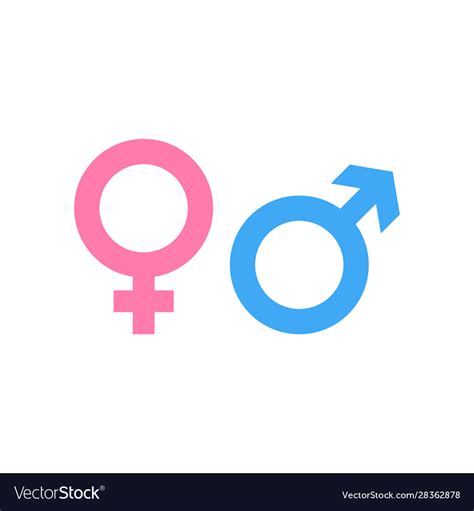 Gender Icon And Male Female Symbol Royalty Free Vector Image