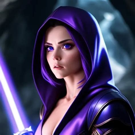 Attractive Seductive Feminine Woman Jedi With Ultra Openart