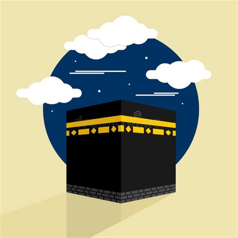 Kaaba eid al adha mubarak ilustração do vetor Ilustração de vetor