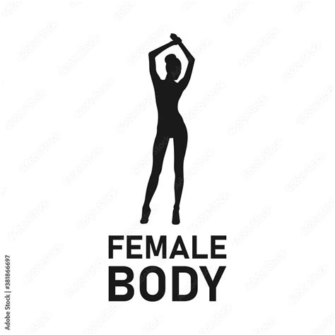 Sexy Woman Or Girl Silhouette Female Body Hot Chick Icon Sign Or Symbol Slim Body Black Logo