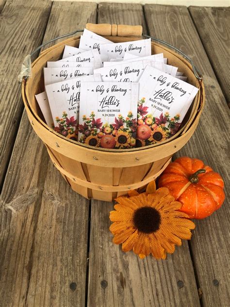 Personalized Sunflower Seed Packets Baby Shower T Custom Etsy