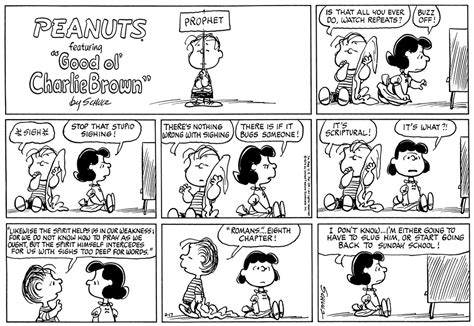 Peanuts Comic Strips Christian Comic Arts Society