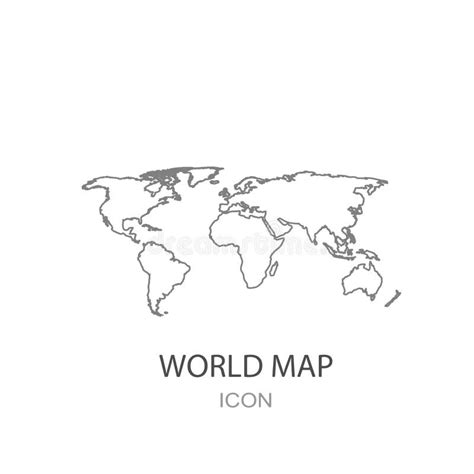 World Map Icon Stock Illustrations 333855 World Map Icon Stock