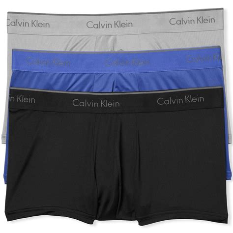 Calvin Klein Men S Stretch Microfiber Low Rise Trunks Pack Bobs Stores