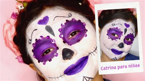 Arriba 58 Imagen Maquillaje De Catrina Fácil Y Bonito Para Niñas