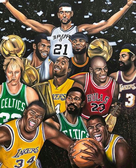 This Photo Includes Some Of The Nbas Most Legendary Players Throughout
