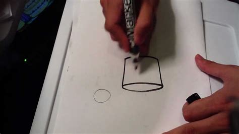 Draw a curved line to indicate where his head meets the hat. How to Draw a Top Hat - Easy Drawings - YouTube