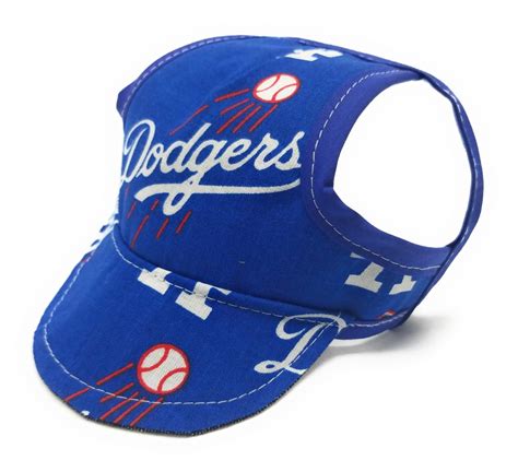 Dog Hat Dodgers Sports Fabric Doggy Threads
