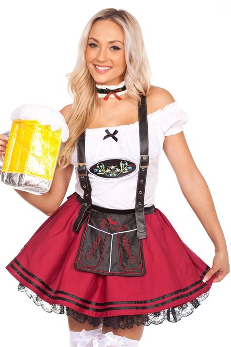 Deluxe Bavarian Beer Girl Oktoberfest Costume Costumesinaustralia