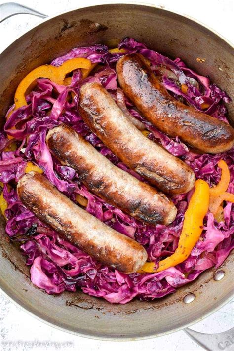 Bratwurst And Red Cabbage Stress Baking