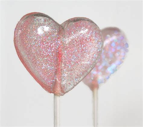 Pink Hearts Wedding Favor Lollipops Coral 6 Lollipop Pack Etsy