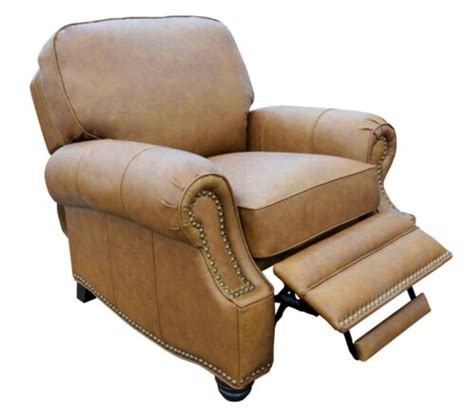 Barcalounger Longhorn Ii Rustic Bourbon Leather Manual Recline Chair