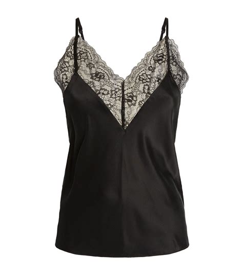 Maje Lace Trimmed Cami Top Harrods Ae