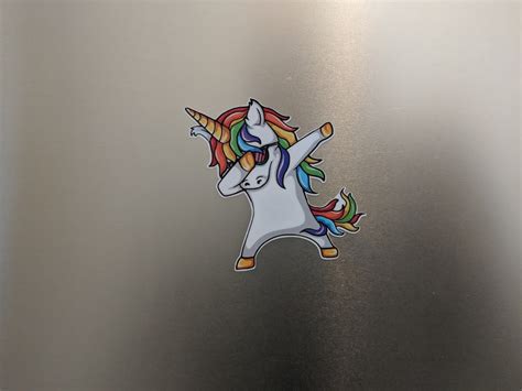 Rainbow Unicorn Custom Printed Vinyl Decal Sticker