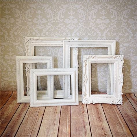 Laperle And Vintage — White Vintage Style Picture Frames Shabby Chic