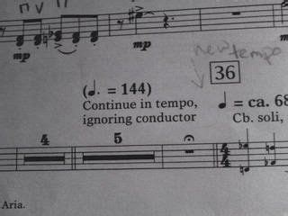 It's okay to look at the past and the future. 10 sassy musical performance directions that sum up your life - Classic FM