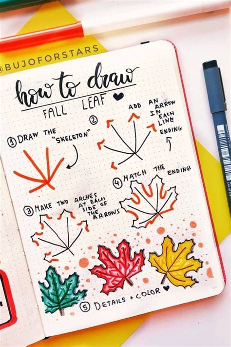 15 Simple Fall And Halloween Bullet Journal Doodles Bullet Planner