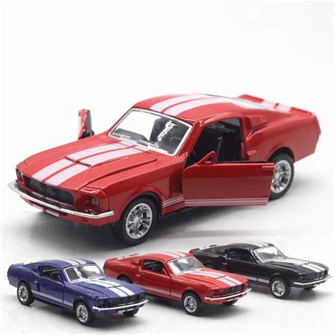132 Ford Mustang Gt Model Car Classic Alloy Car Toy Pull Back And Door