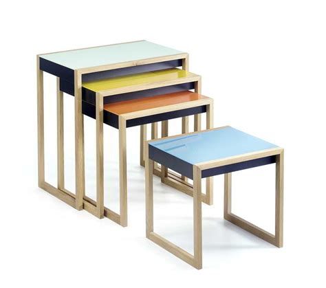 Farm table, farmhouse table, trestle table, dine room table, dine table, rustic, furniture, vintage, farmhouse table. DesignApplause | Nesting tables. Josef albers.