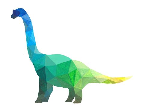 Whats Not To Love About Geometric Dinosaurs Bronto Is Happiest When