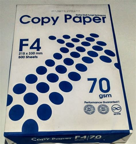 Ukuran Kertas F4 Folio Dan Penggunaannya Ukuran Kertas A4