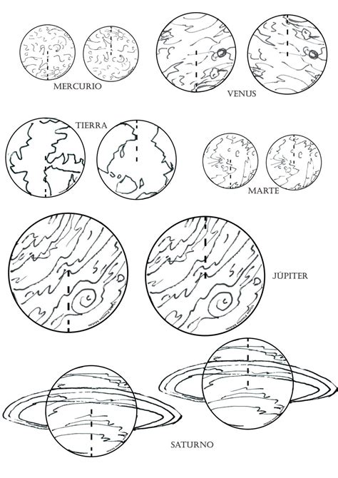 Dibujos Para Colorear E Imprimir De Los Planetas